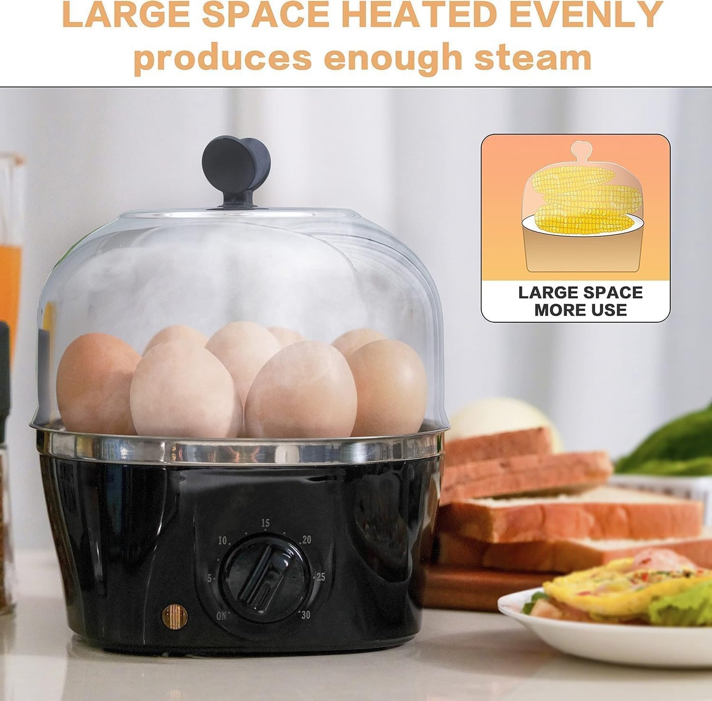 QualityLife Rapid Speciality Appliances Electric Egg Cooker, 9-Egg NEW
