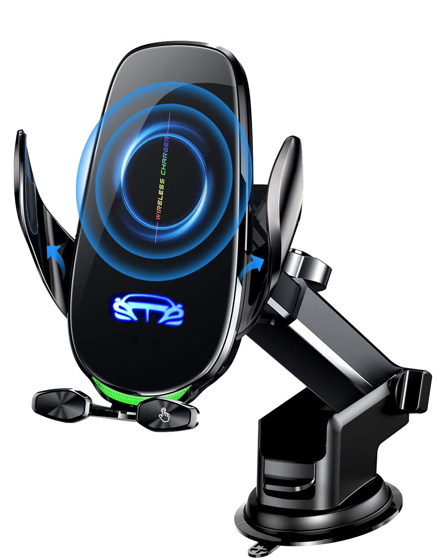 lineno 15W Automobile Chargers Qi Wireless Car Charger with Auto-Clamping DEMO