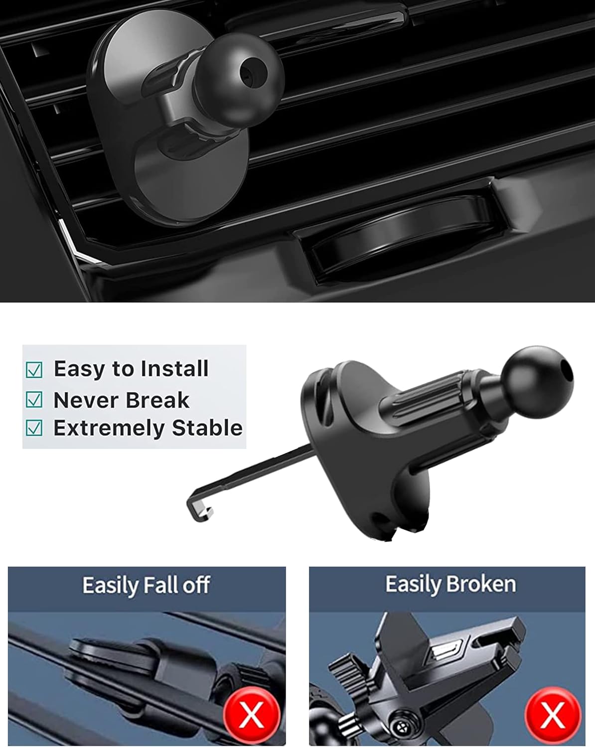 lineno 15W Automobile Chargers Qi Wireless Car Charger with Auto-Clamping DEMO