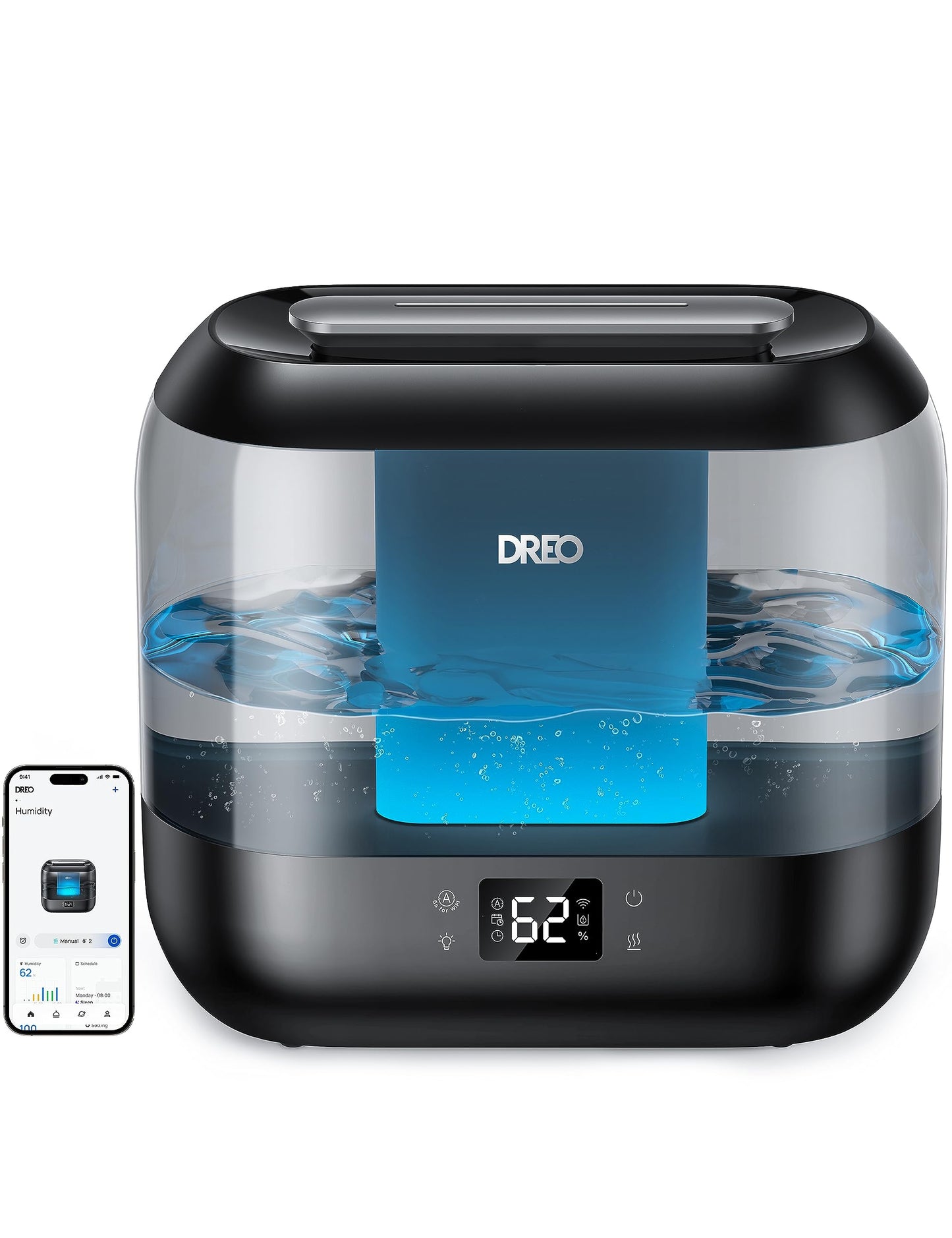 DREO 4L Cool Mist Humidifier for Home Quiet Operation Single Room DEMO