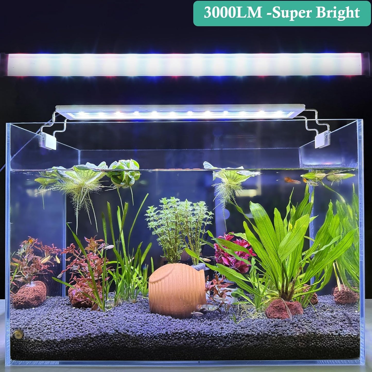 PYPABL Full Spectrum LED Aquarium Plant Lights for 40-60cm Tanks, Bright NEW