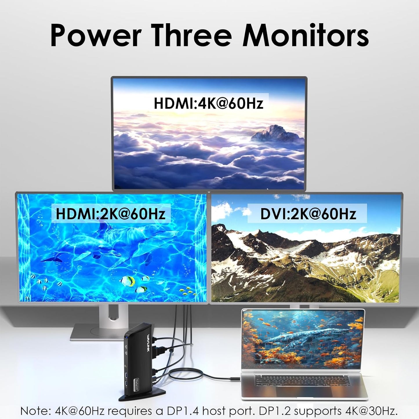 WAVLINK 13-in-1 USB-C Laptop Docking Station with Triple 4K HDMI Displays DEMO