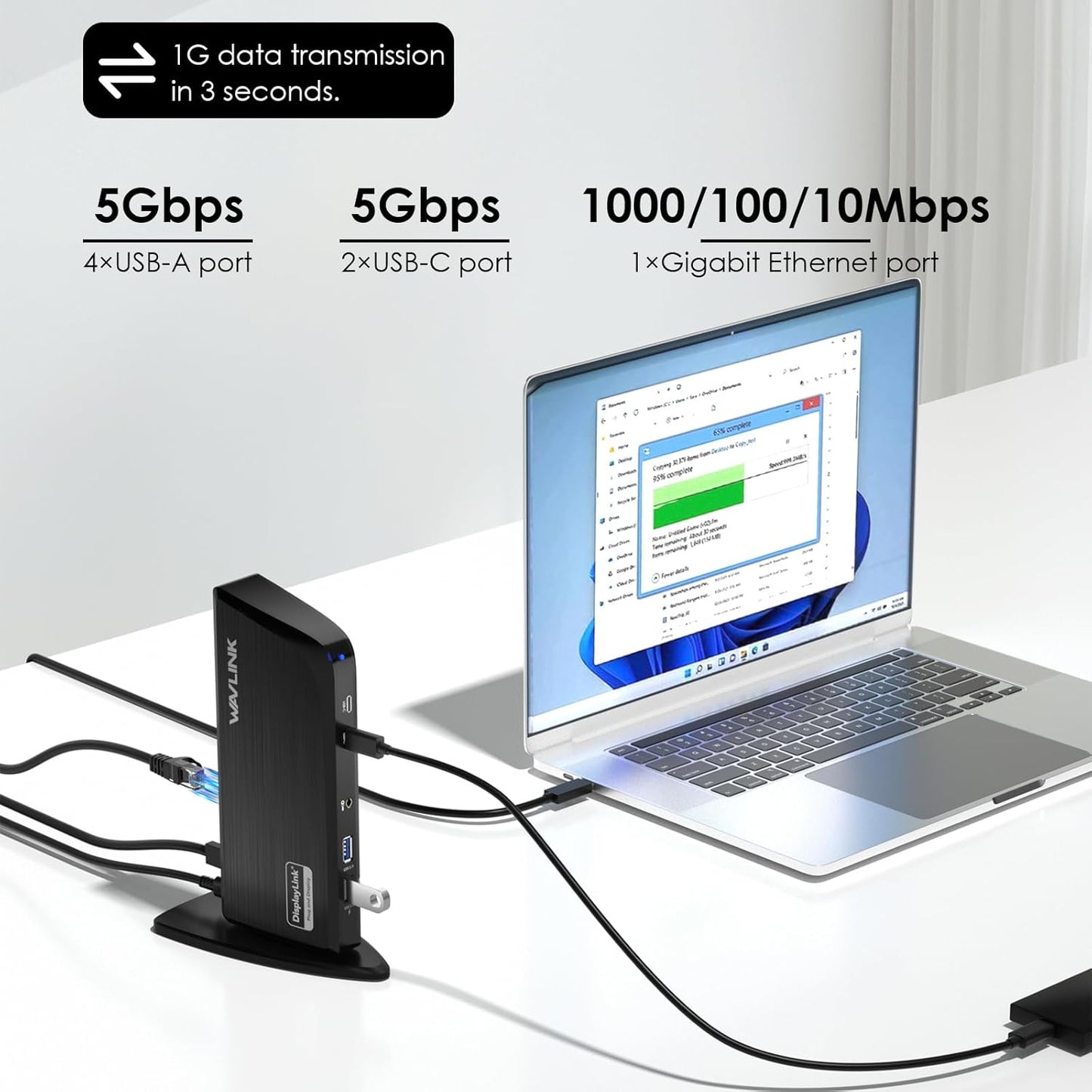 WAVLINK 13-in-1 USB-C Laptop Docking Station with Triple 4K HDMI Displays DEMO