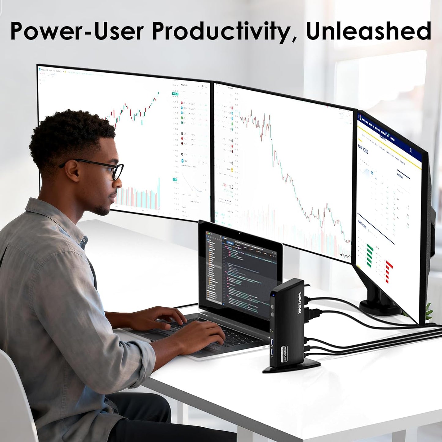 WAVLINK 13-in-1 USB-C Laptop Docking Station with Triple 4K HDMI Displays DEMO