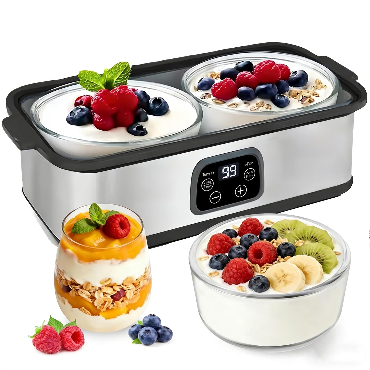 XIULIUU Automatic Speciality Appliances Digital Yoghurt Maker Machine with DEMO