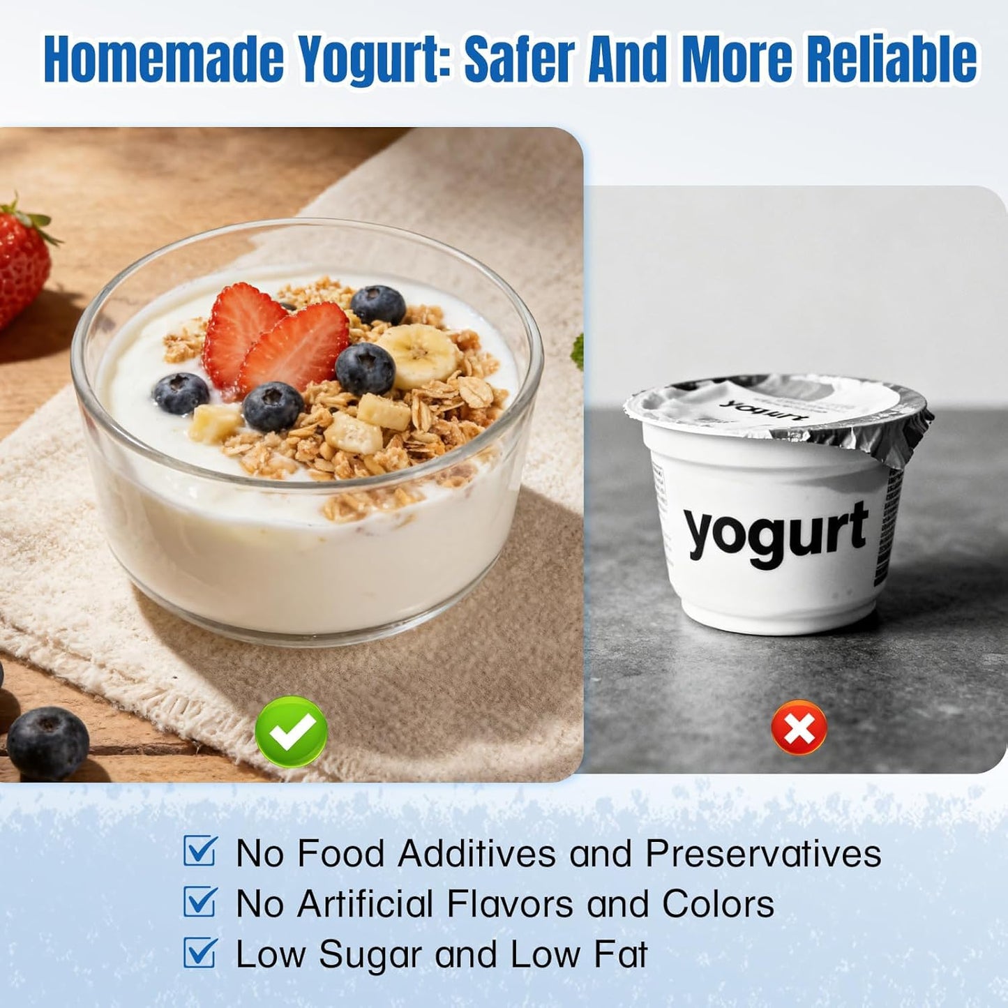 XIULIUU Automatic Speciality Appliances Digital Yoghurt Maker Machine with DEMO