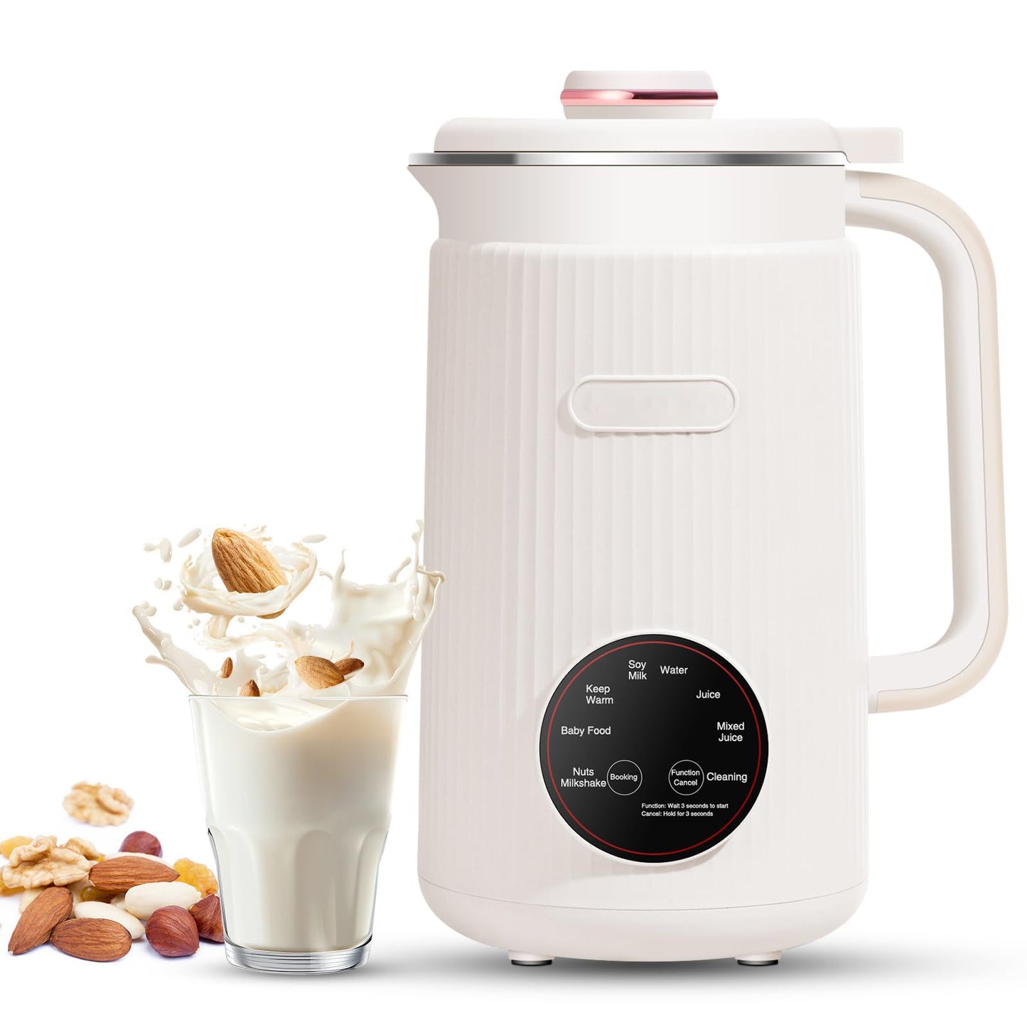 BEIHOMIE Nut Jug Blenders Milk Maker Machine 1200ml Homemade Almond Oat Soy NEW