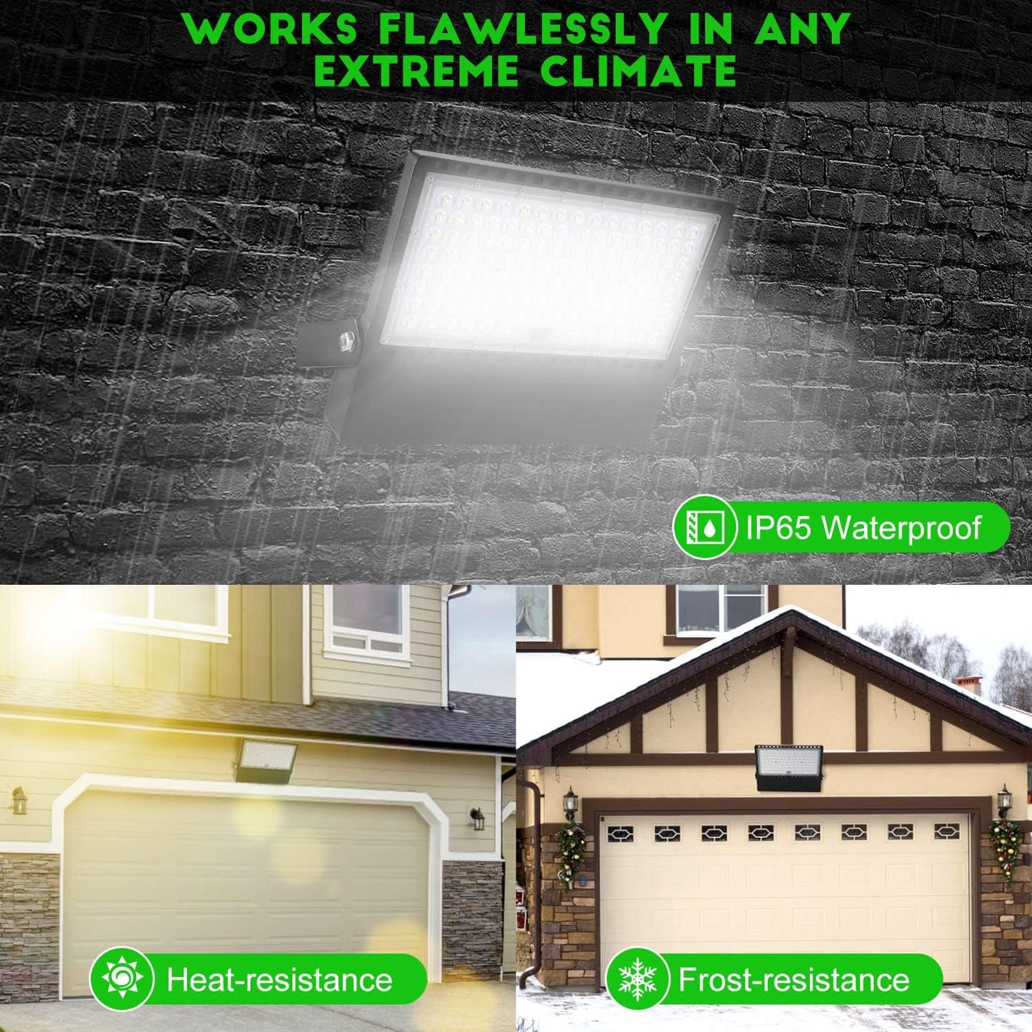 Juyace 36000Lm 1500W Equivalent LED Stadium Flood Light Outdoor Cool White DEMO
