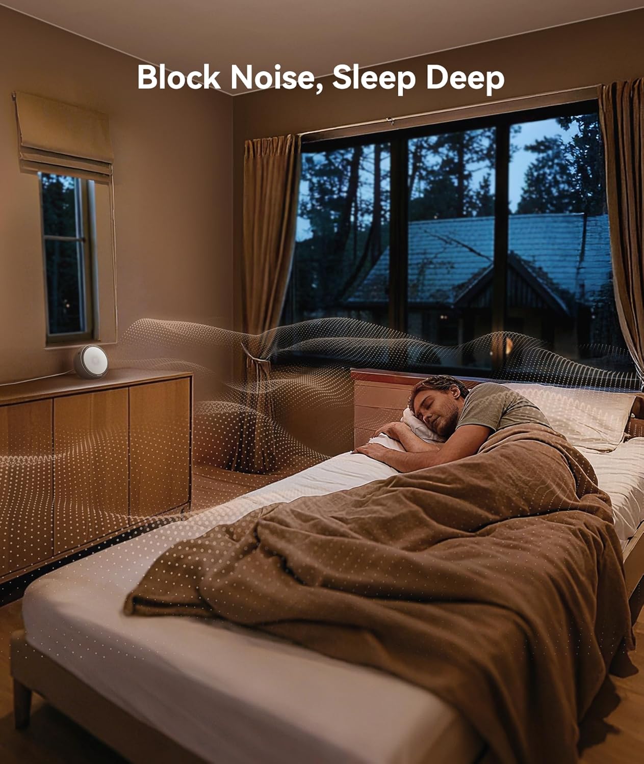 Dreamegg Grey Sound Therapy Machine with 10W Stereo White Noise for Sleep DEMO