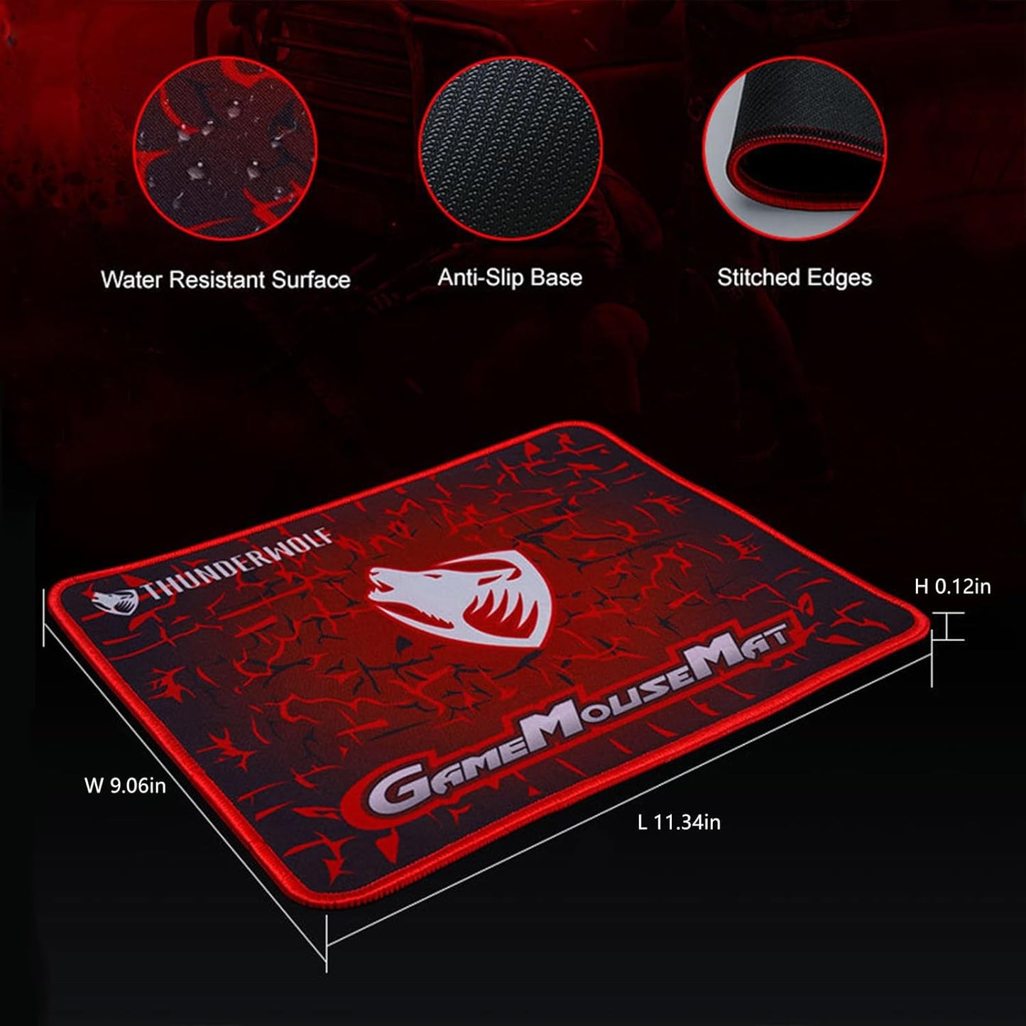 oolong Gaming Keyboard and Mouse Combo with 104-Key Rainbow LED Backlight DEMO