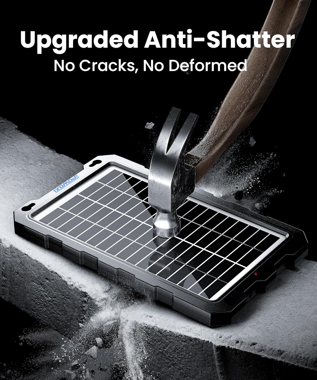 POWOXI Solar Battery Trickle Charger Maintainer, Portable Waterproof for DEMO