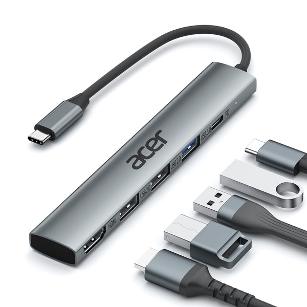 Acer 5-in-1 USB Hubs USB-C Hub Multiport Adapter with HDMI 4K, 100W DEMO