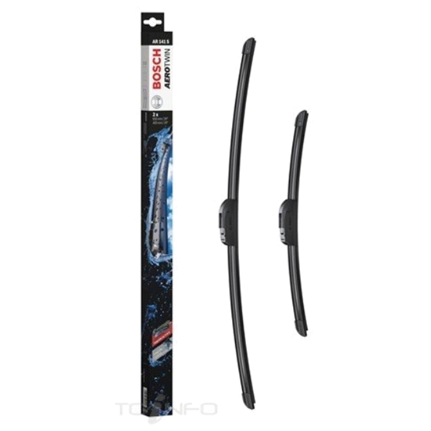 Bosch Black Flat Bar Wiper Blade Set for Right-Hand Vehicles - Replacement DEMO
