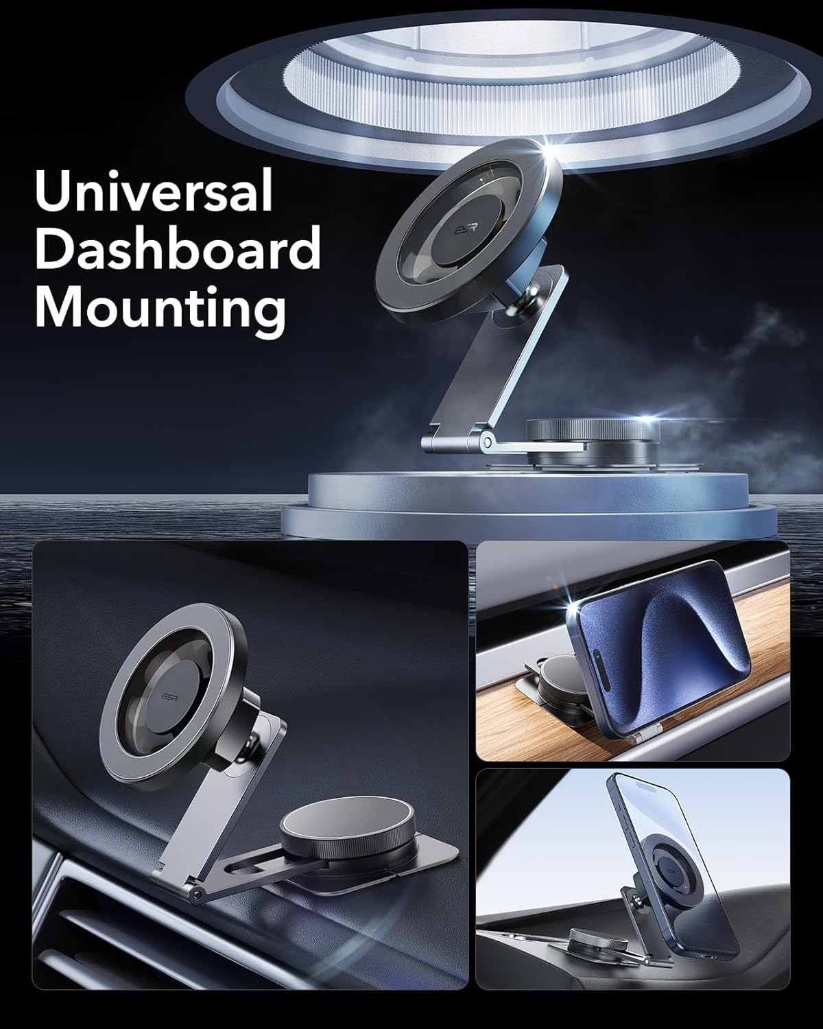 ESR Magnetic Dash-Mounted Holders Dashboard Car Mount Holder for Tesla NEW