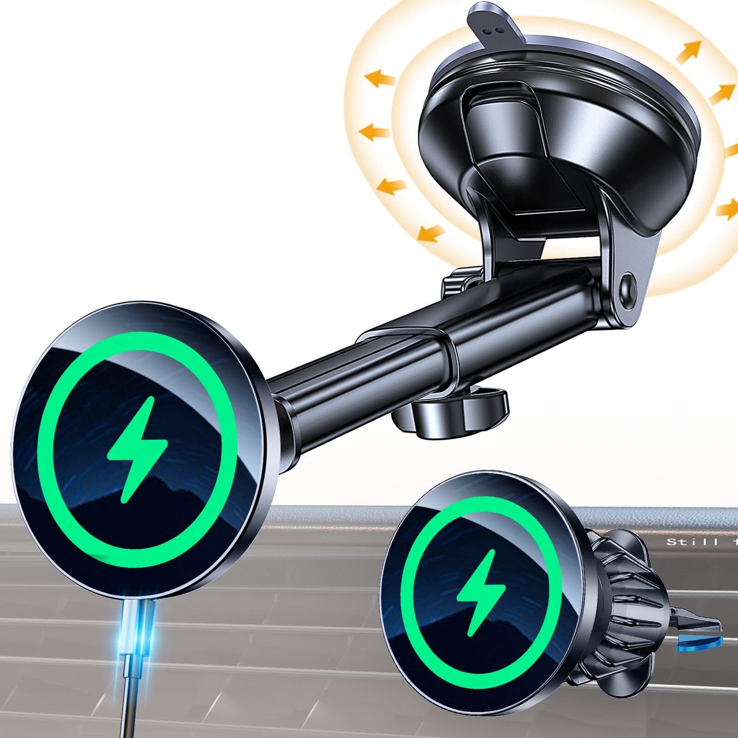 Coolpow Magnetic Automobile Chargers Phone Holder Car Mount Charger - Ultra NEW