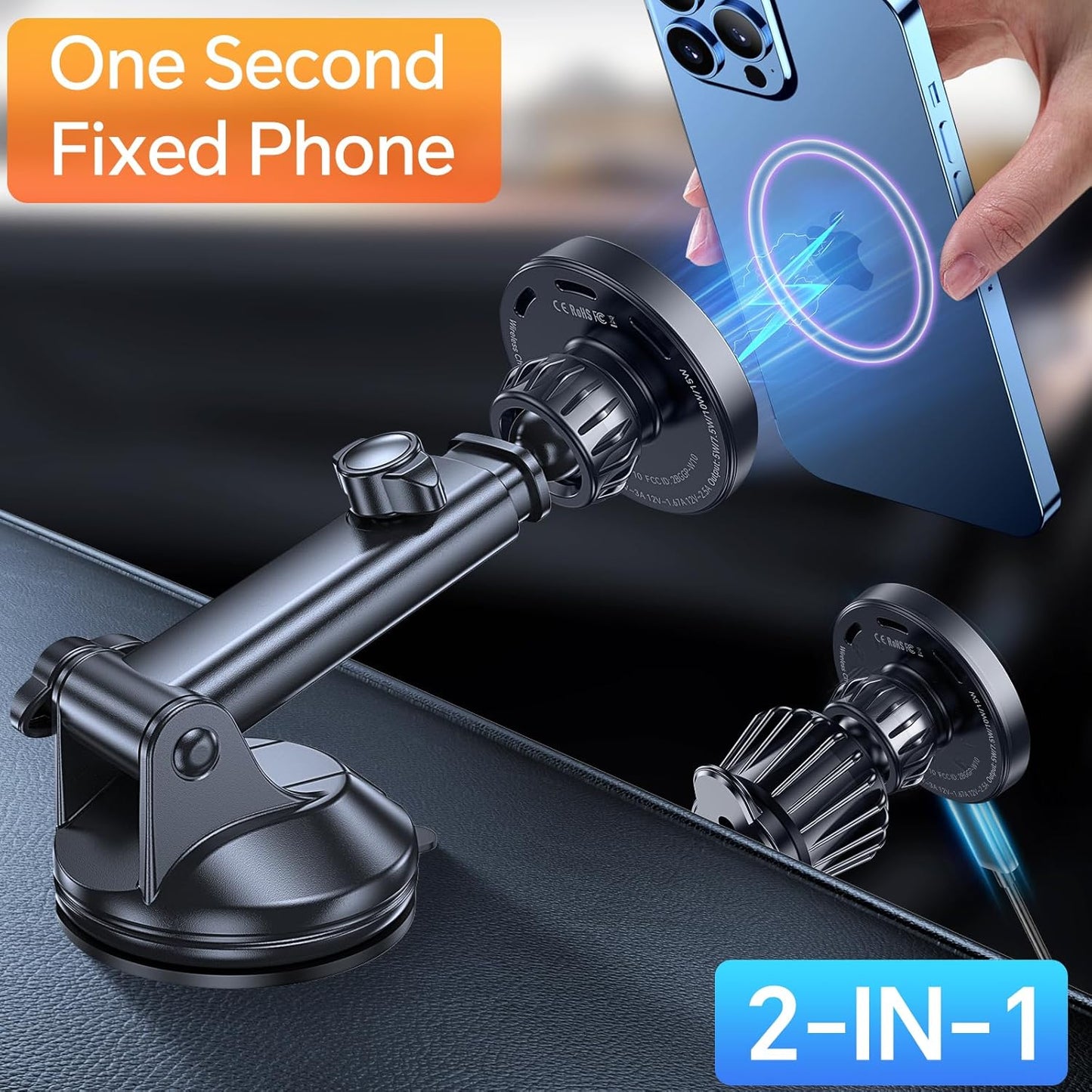 Coolpow Magnetic Automobile Chargers Phone Holder Car Mount Charger - Ultra NEW