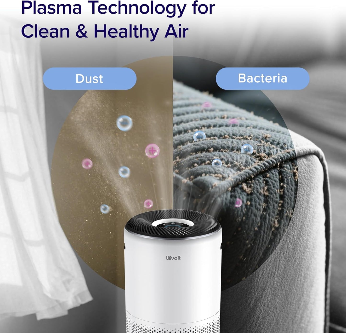 Levoit Air Air Purifiers Purifier for Home Bedroom 180m² CADR 433m³/h Alexa NEW