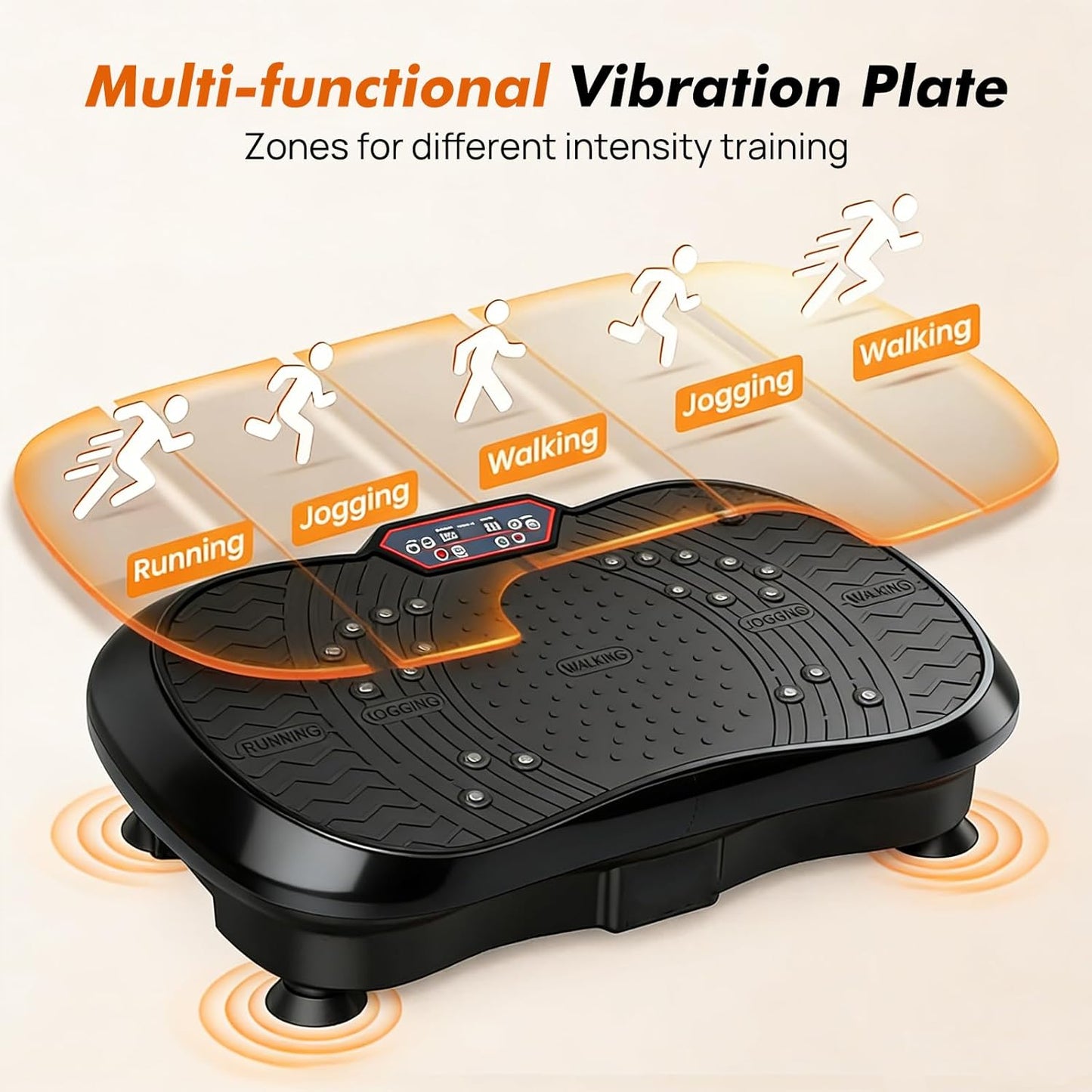 PORIYA Vibration Platform Machine 150-180kg 99 Speed Levels Remote Control DEMO