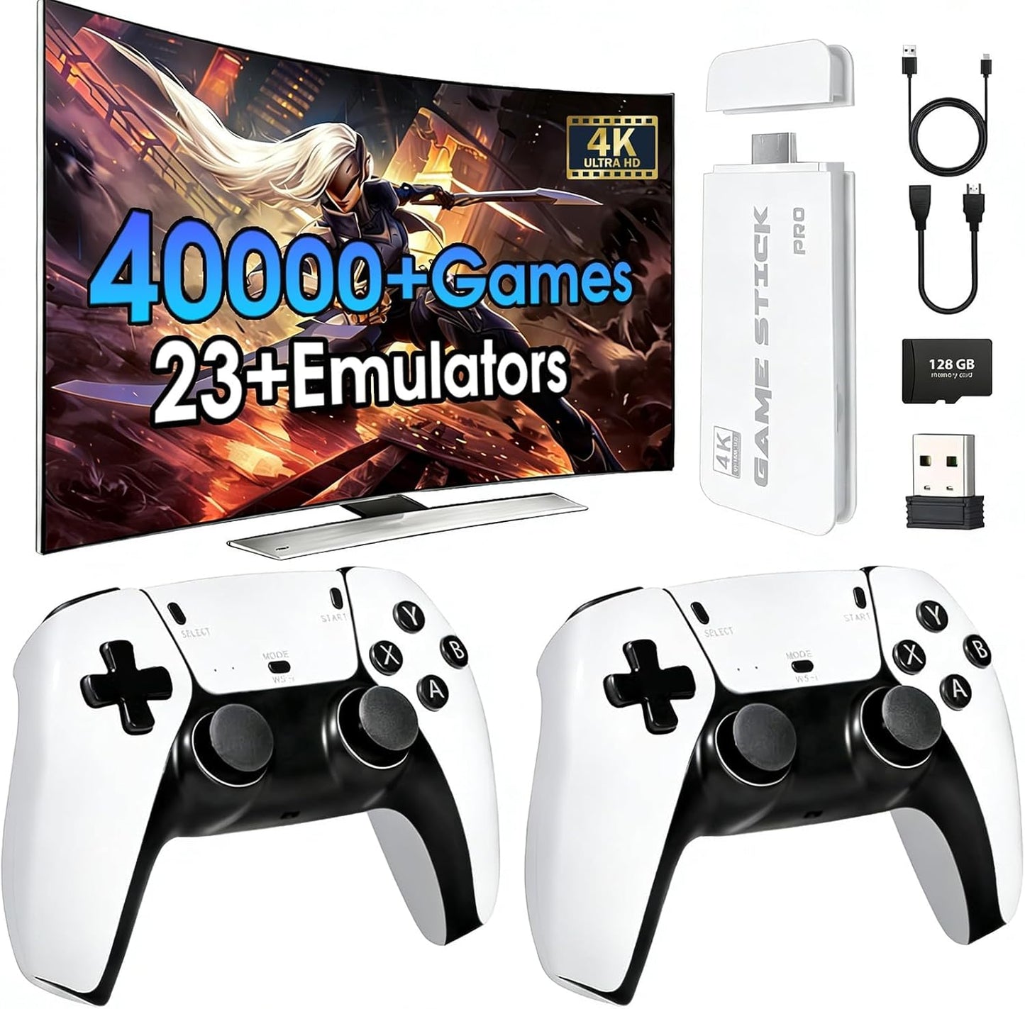 MINYIKJ Retro Kids' Electronics Gaming Console 4K HDMI Classic Video Games DEMO