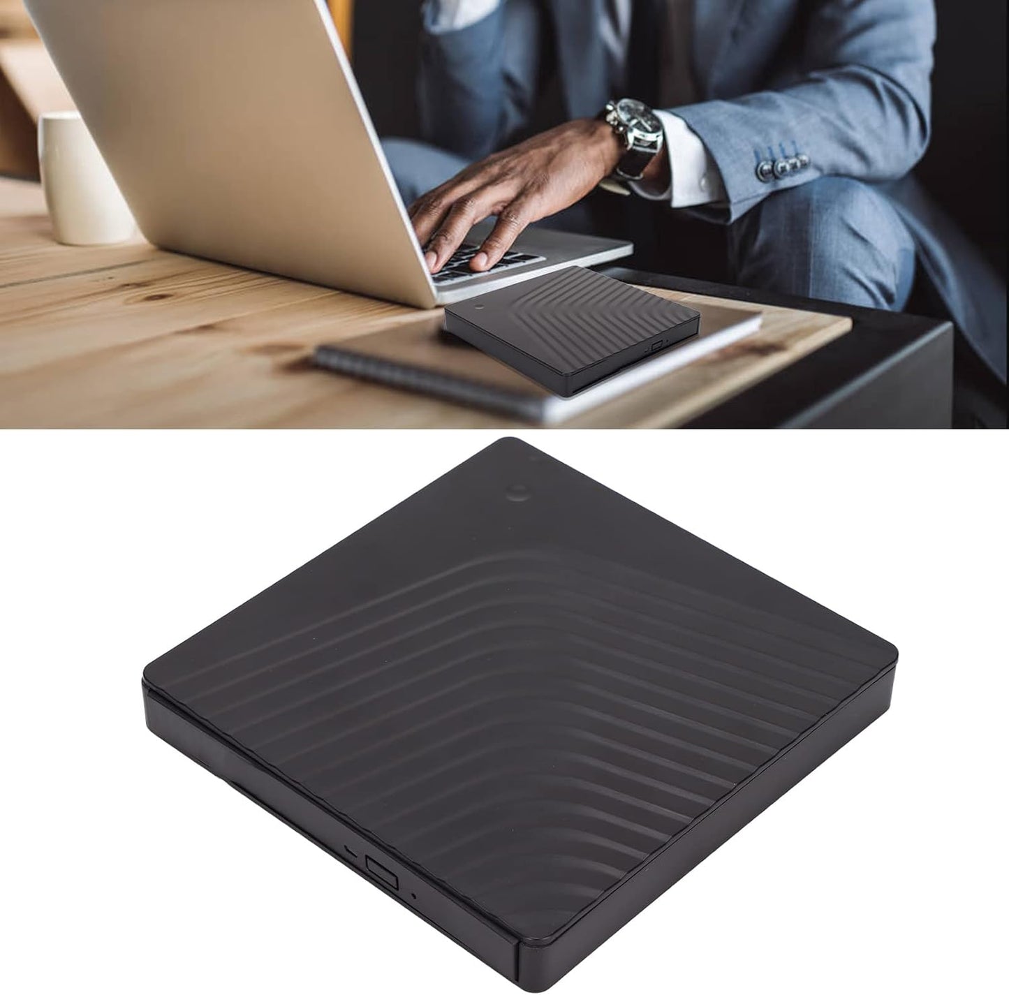 TIKATARER Portable Enclosures External CD DVD Optical Player Drive USB 3.0 NEW