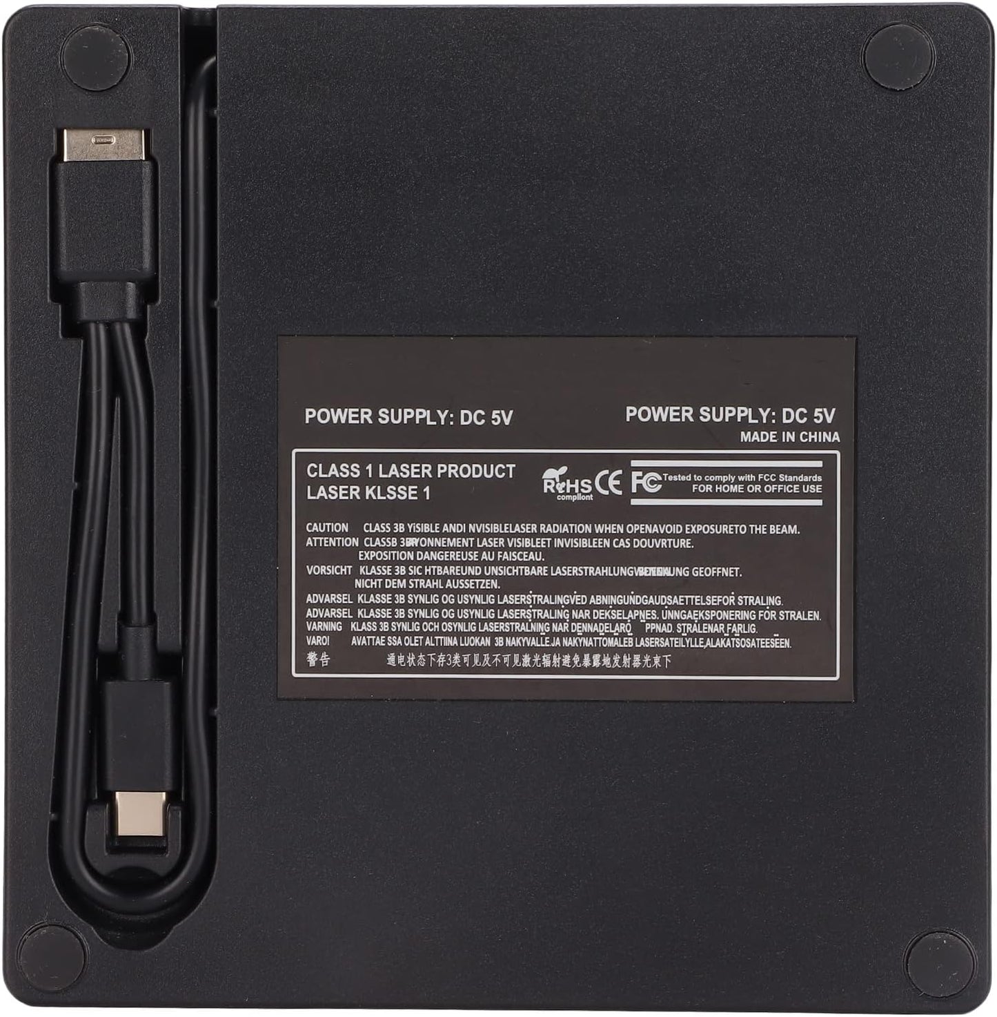 TIKATARER Portable Enclosures External CD DVD Optical Player Drive USB 3.0 NEW