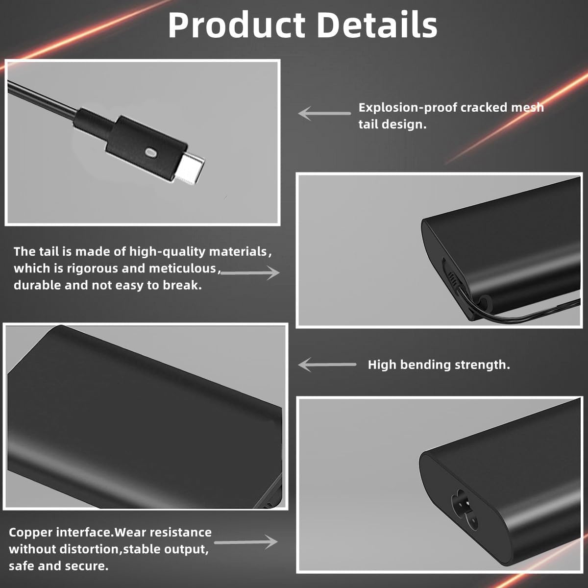 GTGUGR 130W USB Type-C Power Adapter for Dell XPS 15 Laptops - High-Speed DEMO