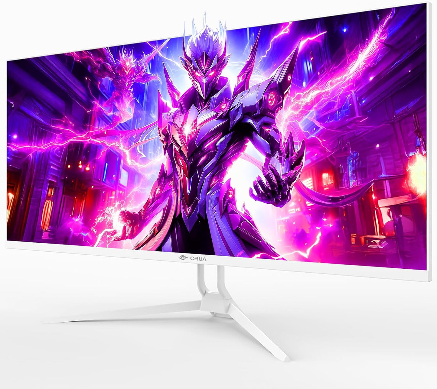CRUA Ultrawide Monitors 21:9 WFHD 2560x1080 IPS 120Hz White Gaming Monitor DEMO