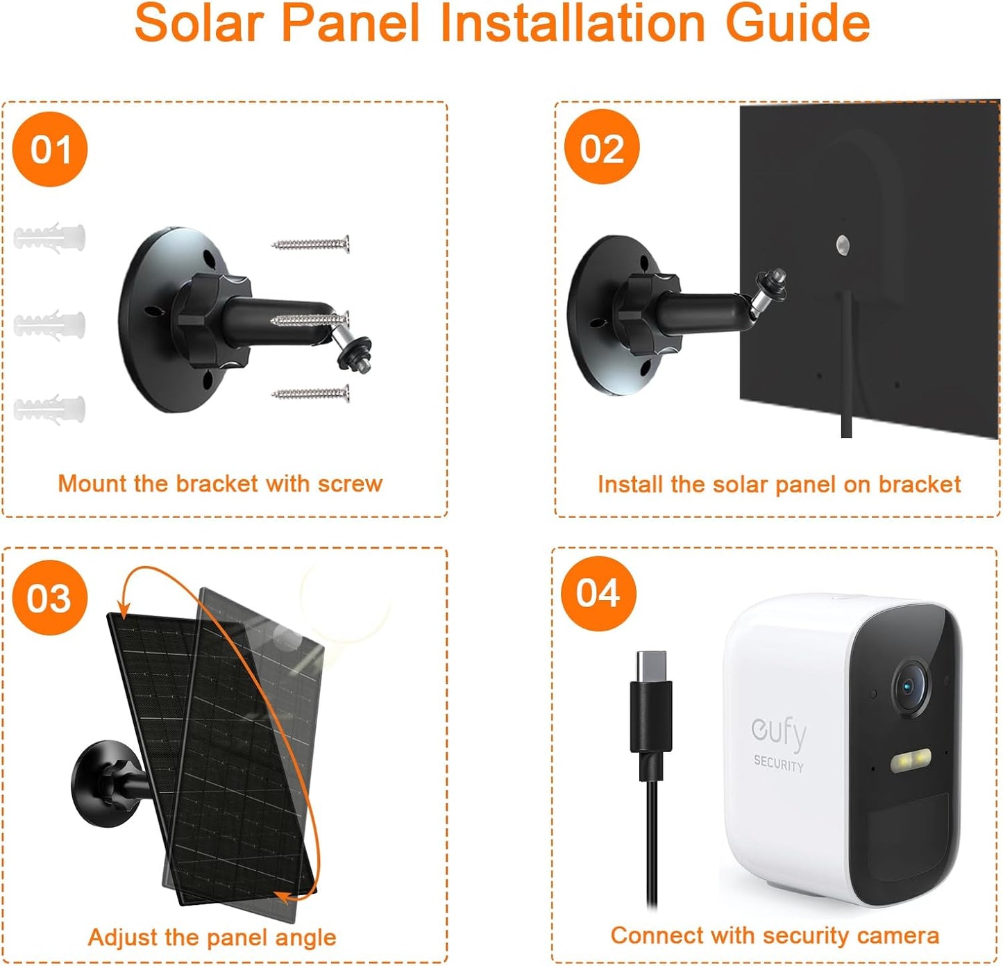 VUEBEE 7W Monocrystalline Solar Panel with Tempered Glass for Outdoor Use DEMO