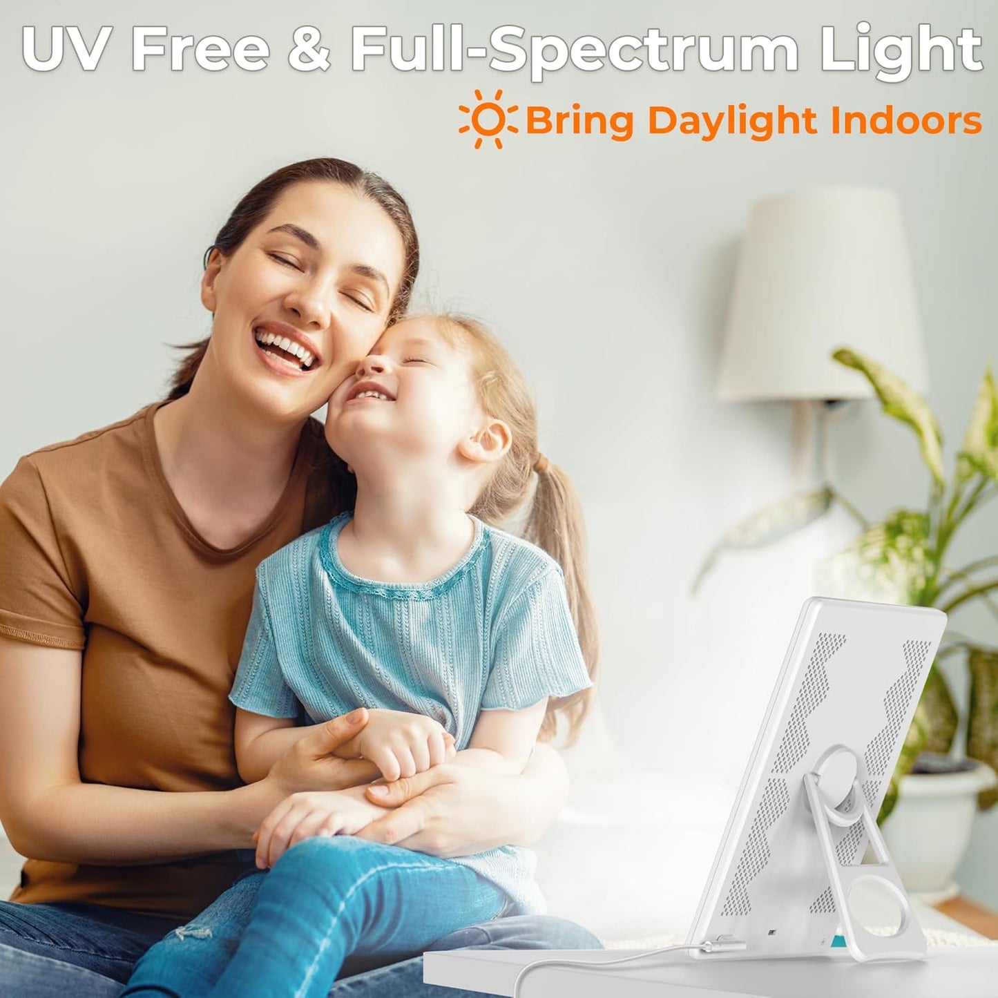 Fitfirst Light Therapy Lamp Portable 10000 Lux UV-Free Full Spectrum LED DEMO