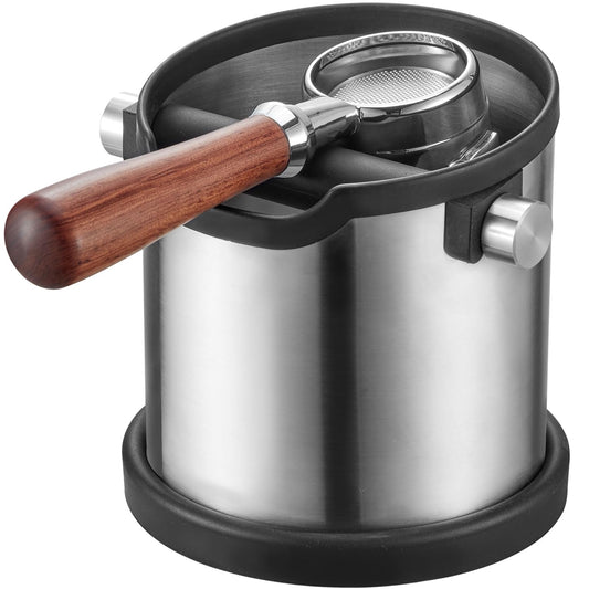 MODY RODY Stainless Steel Coffee Knock Box Organizer - Large Capacity for DEMO