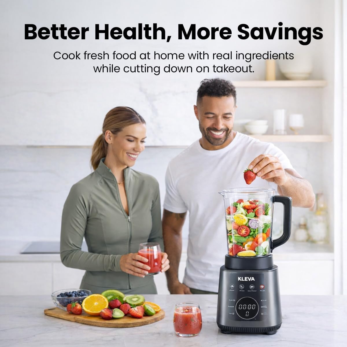 Kleva Range Jug Blenders Mealio Blender Hot Cold Soup Maker 8 Presets 1.2L NEW