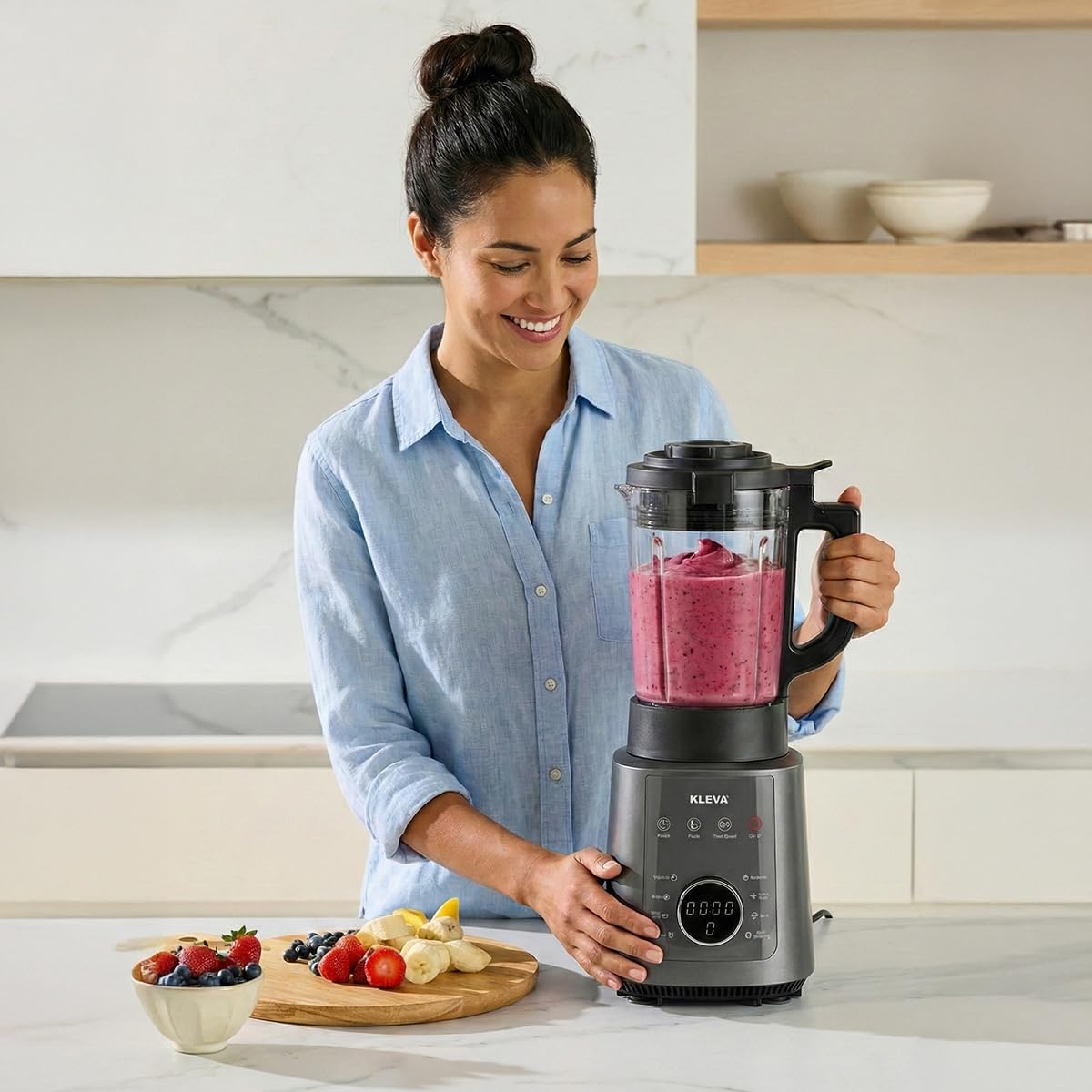 Kleva Range Jug Blenders Mealio Blender Hot Cold Soup Maker 8 Presets 1.2L NEW