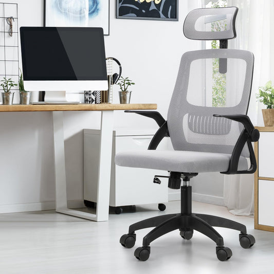 OIKITURE Ergonomic Desk Chair Highly Breathable Office Removable Black and NEW