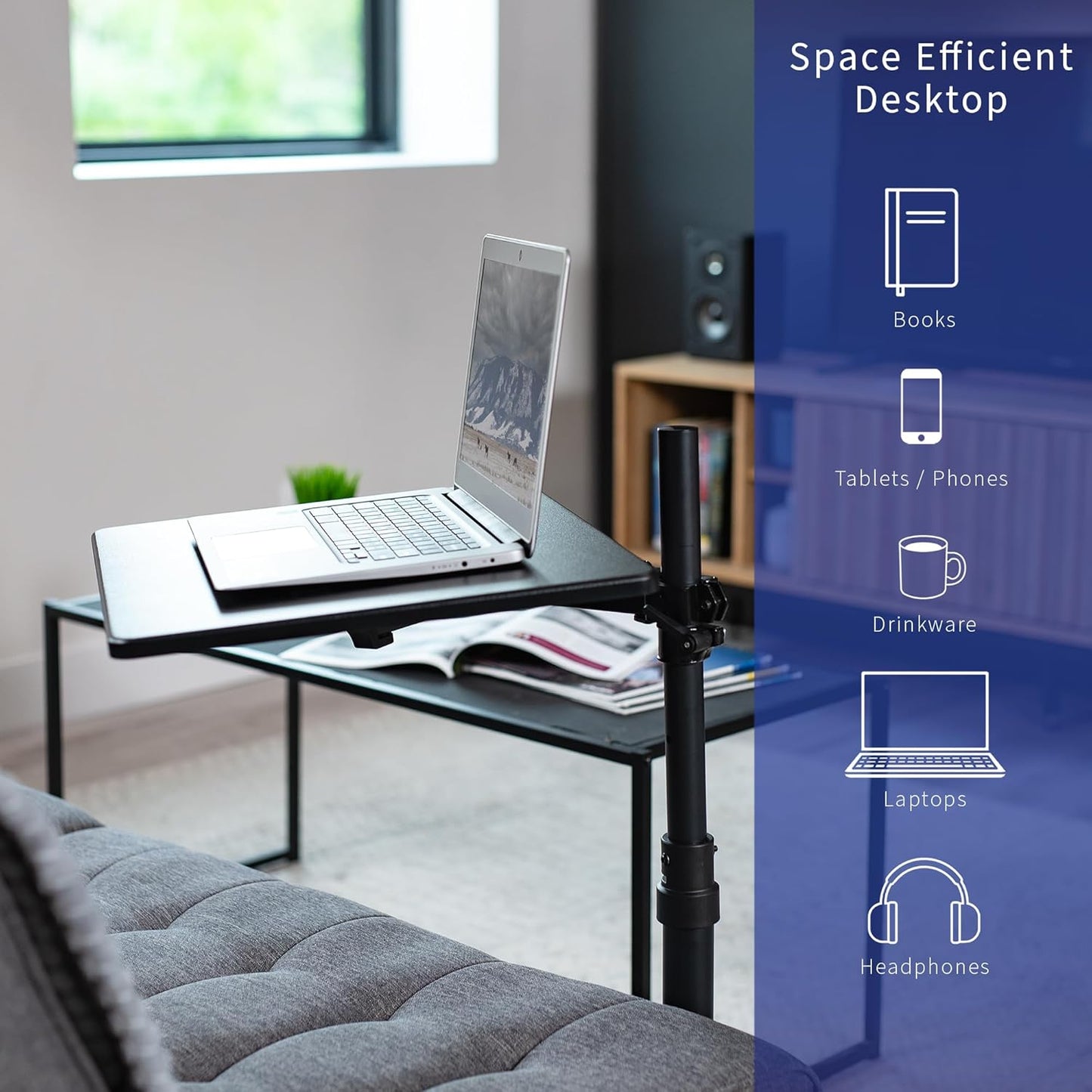VIVO Portable Computer Workstations Laptop Desk Swivel Table Adjustable DEMO