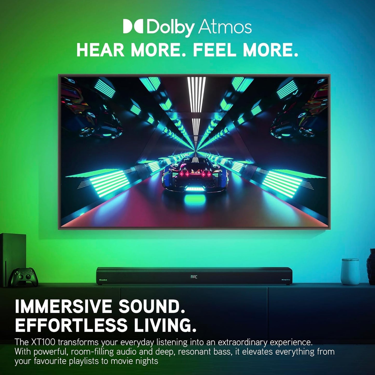 BlueAnt Dolby Atmos Bluetooth Soundbar for Home Theater Surround Sound DEMO