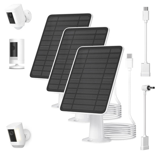 WININMETA 5W Solar Panel Charger for Ring Outdoor Security Camera, DEMO