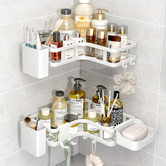 BZLMEAL Large Stainless Steel Bathroom Soap Dish Organizer Rust-Proof White NEW