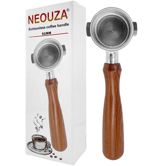 NEOUZA 51mm Bottomless Portafilter for Espresso Coffee Machines, Barista NEW