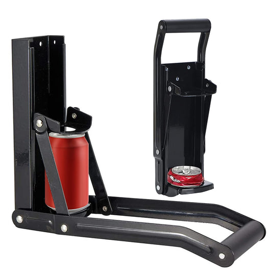 Sagreeny Heavy-Duty Metal Can Crusher with Bottle Opener Wall-Mounted DEMO