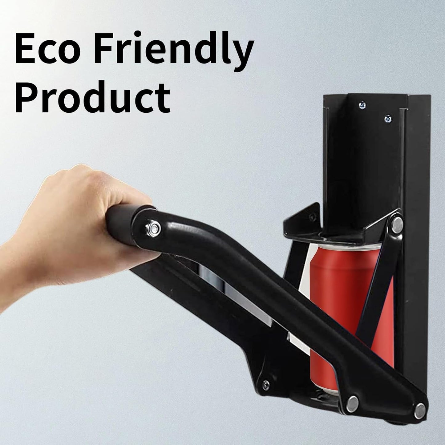 Sagreeny Heavy-Duty Metal Can Crusher with Bottle Opener Wall-Mounted DEMO