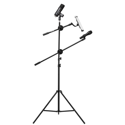 IMAGE Collapsible Stands Adjustable Microphone Stand with Clip Holder for DEMO