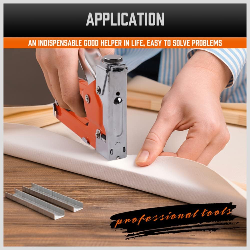 HORUSDY 3-in-1 Staple Gun Heavy Duty with 3000 Staples Upholstery Tool DEMO
