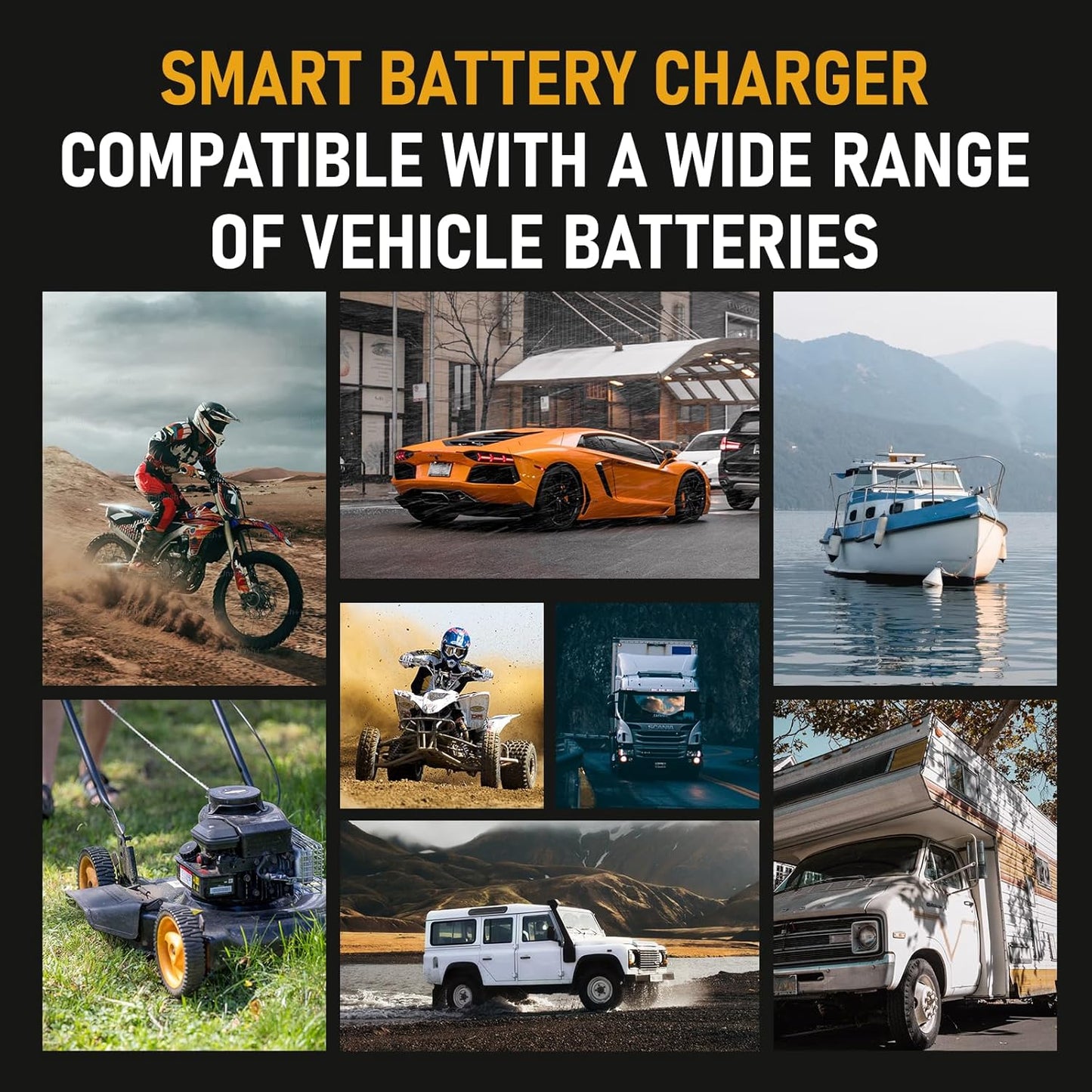 PZ.P 15-Amp Smart Battery Charger and Maintainer for 12V/24V Vehicles DEMO