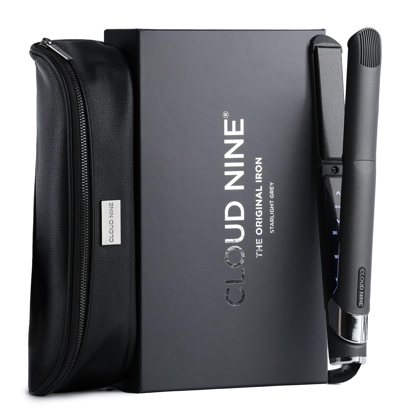 Cloud Nine Starlight Grey Ceramic Mineral Infused Hair Straighteners DEMO
