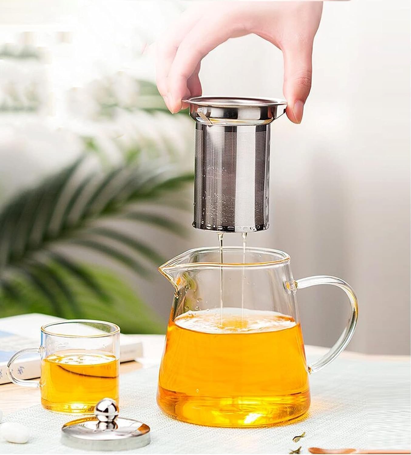 WEEMAGIC Glass Stovetop Kettles Teapot Tea Kettle with Stainless Steel DEMO