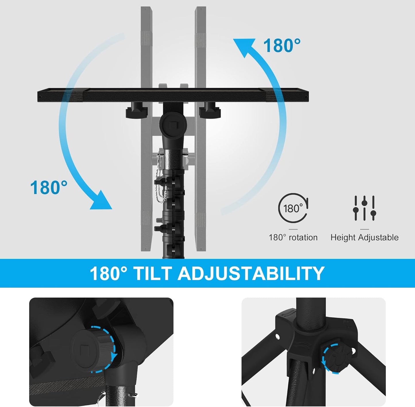 DECOSIS Adjustable Stands Projector Stand Tripod 23.5 to 46.5 Inch Height DEMO