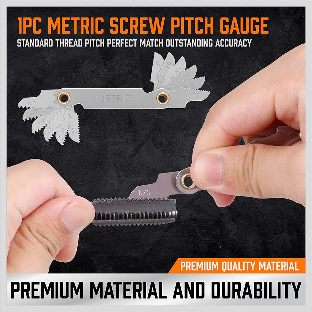 HORUSDY 40-Piece Metric Tap and Die Set - Professional Threading Repair DEMO