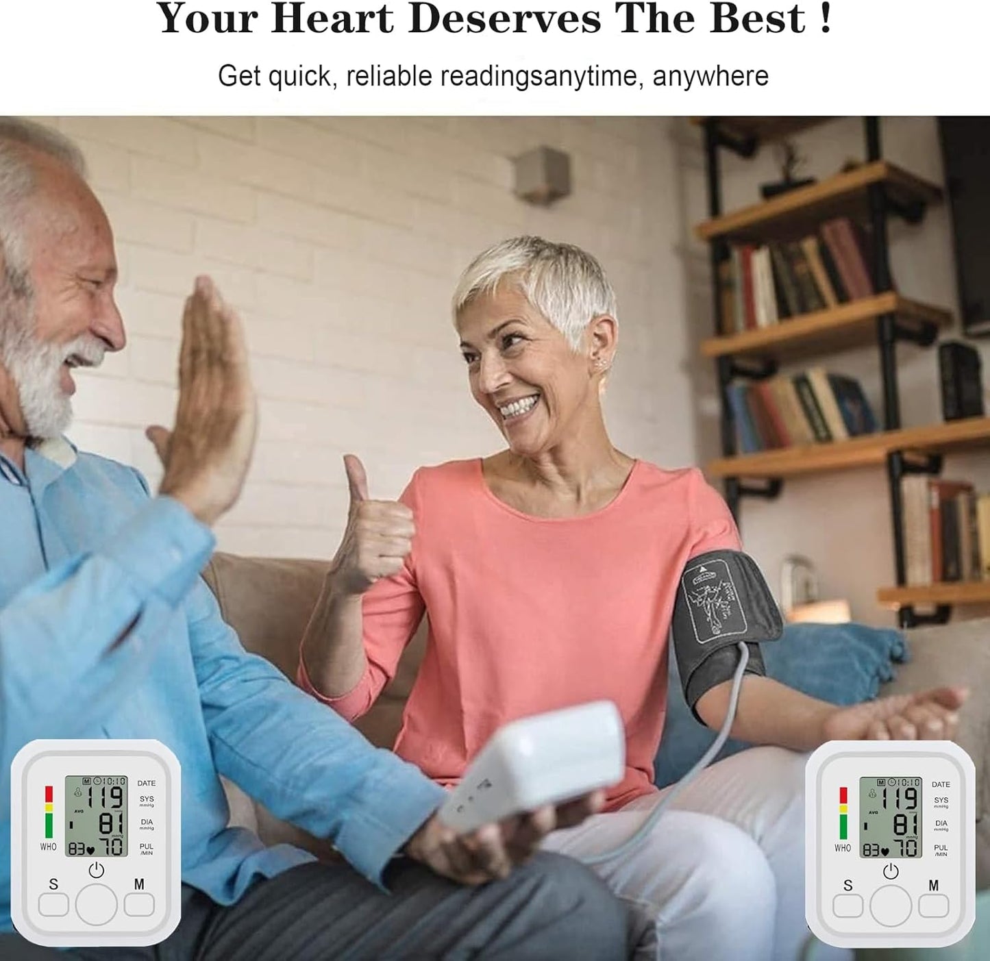 Wakouter Portable Electronic Blood Pressure Monitor Irregular Heartbeat DEMO