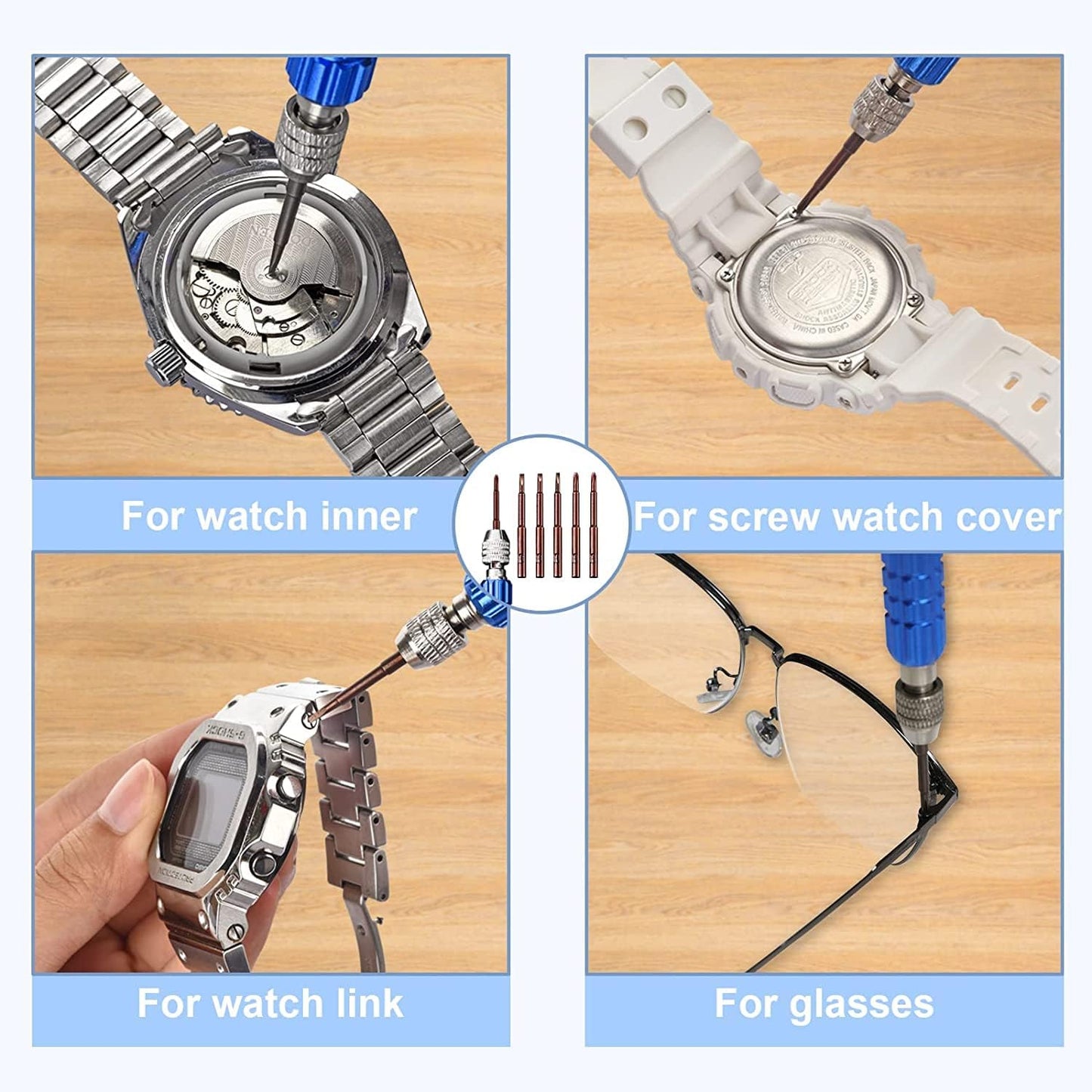 DABOBOTOOL Watch Repair Tool Kit and Press Set Professional Watchmaking DEMO