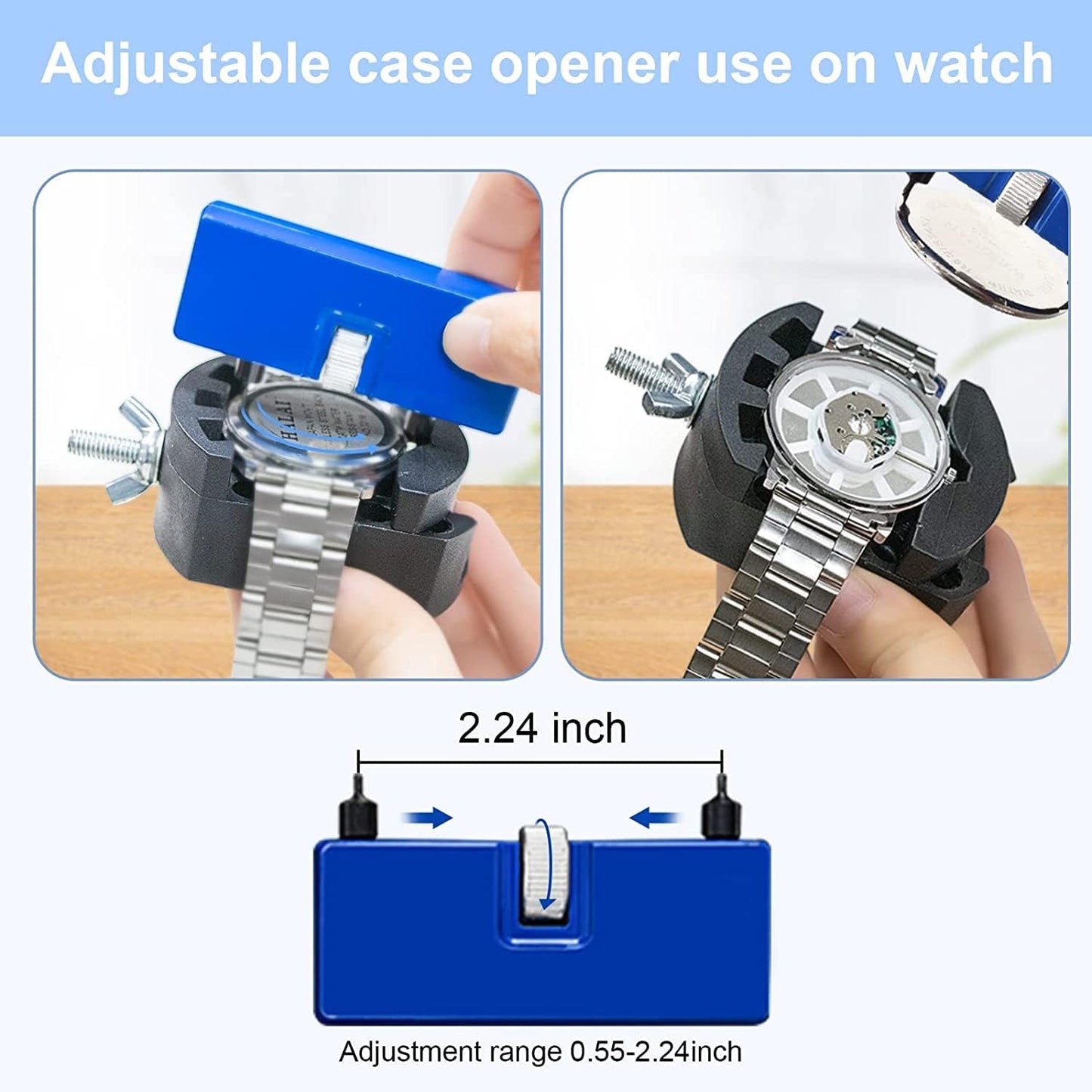 DABOBOTOOL Watch Repair Tool Kit and Press Set Professional Watchmaking DEMO